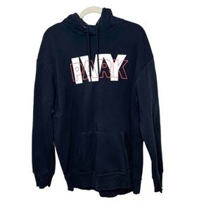 Ivy Park | Black Oversized Logo Hoodie Sweatshirt Size Medium Beyonce